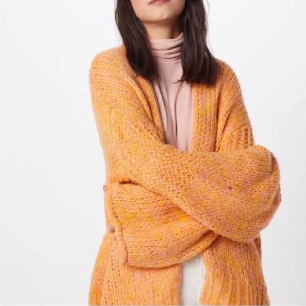 Free People Hometown Cardigan Sweater, Sugar Candy Combo, XSmall Pink
